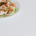 cooked food on white ceramic plate