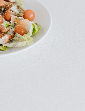 cooked food on white ceramic plate