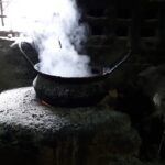 smoke coming out from pot