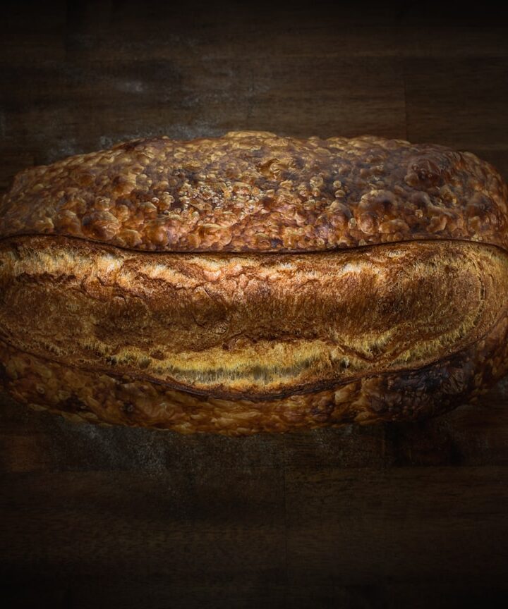 brown bread on brown wooden table