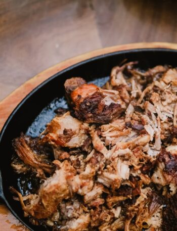 a pan of food