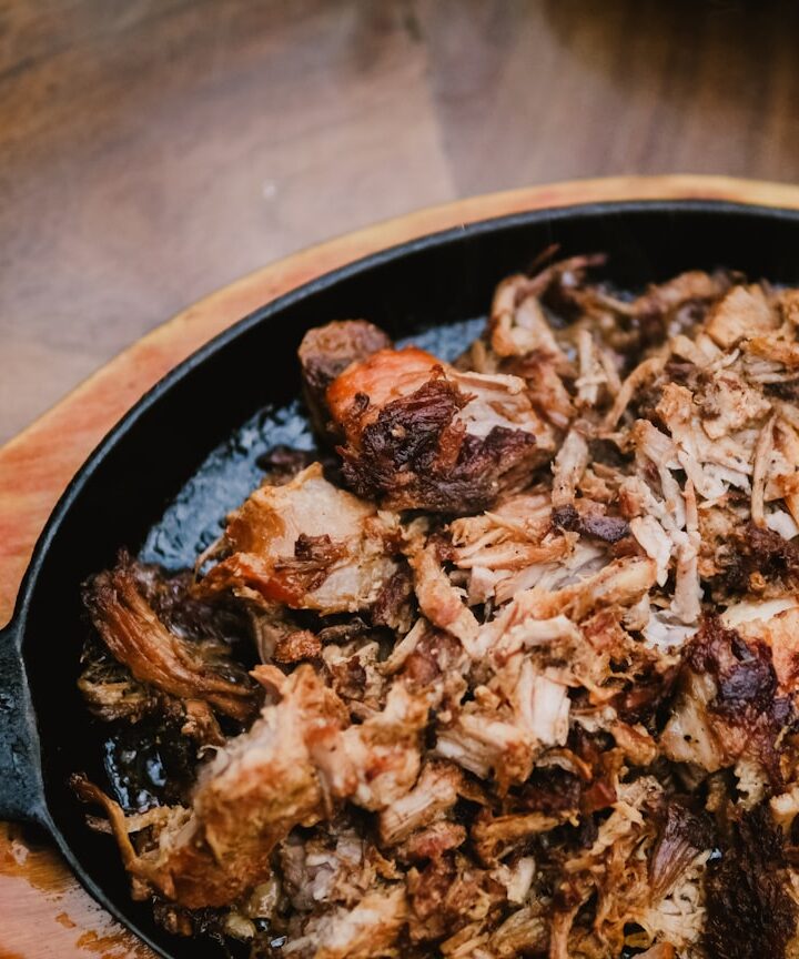 a pan of food