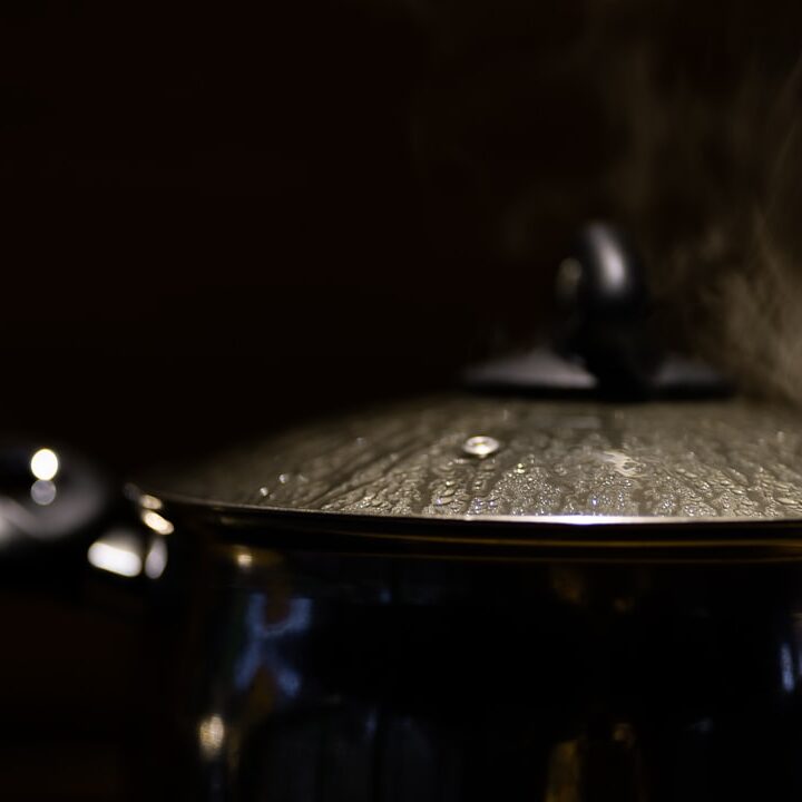 stainless steel cooking pot with lid