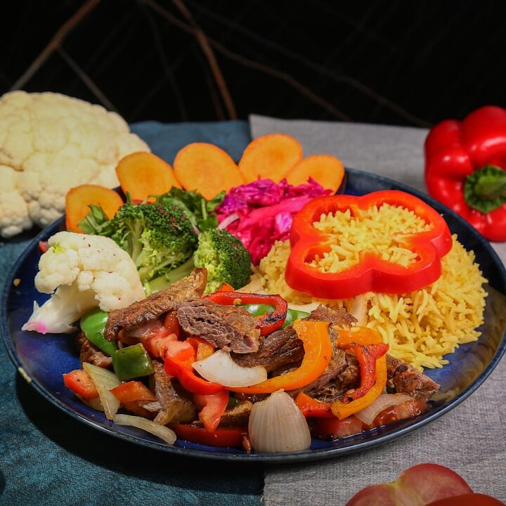 a plate of food